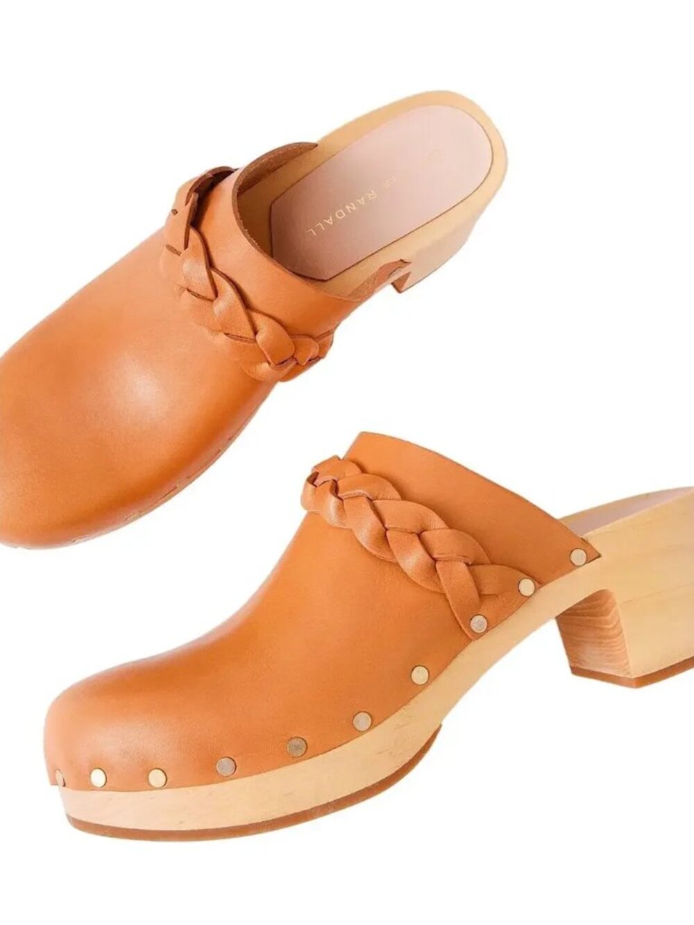 Loeffler Randall Polina Braided Leather Clog Sz. 8.5 - Worn Once